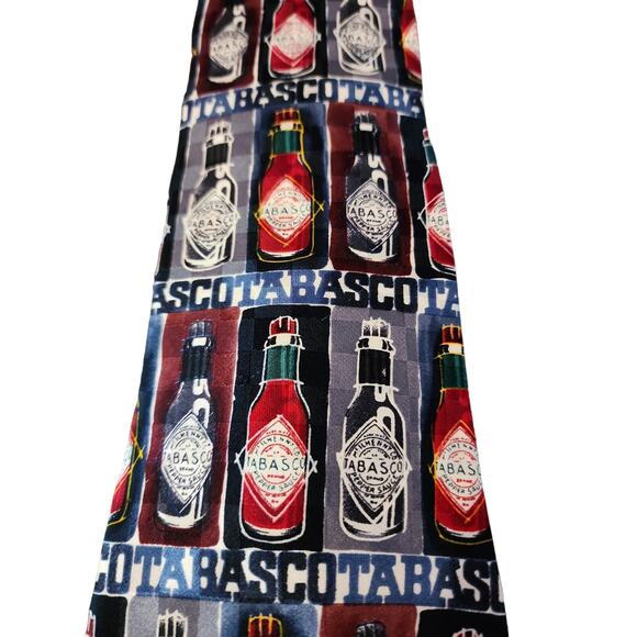 TABASCO Hot Sauce  Men's 100% Silk Neck Tie - Picture 1 of 5